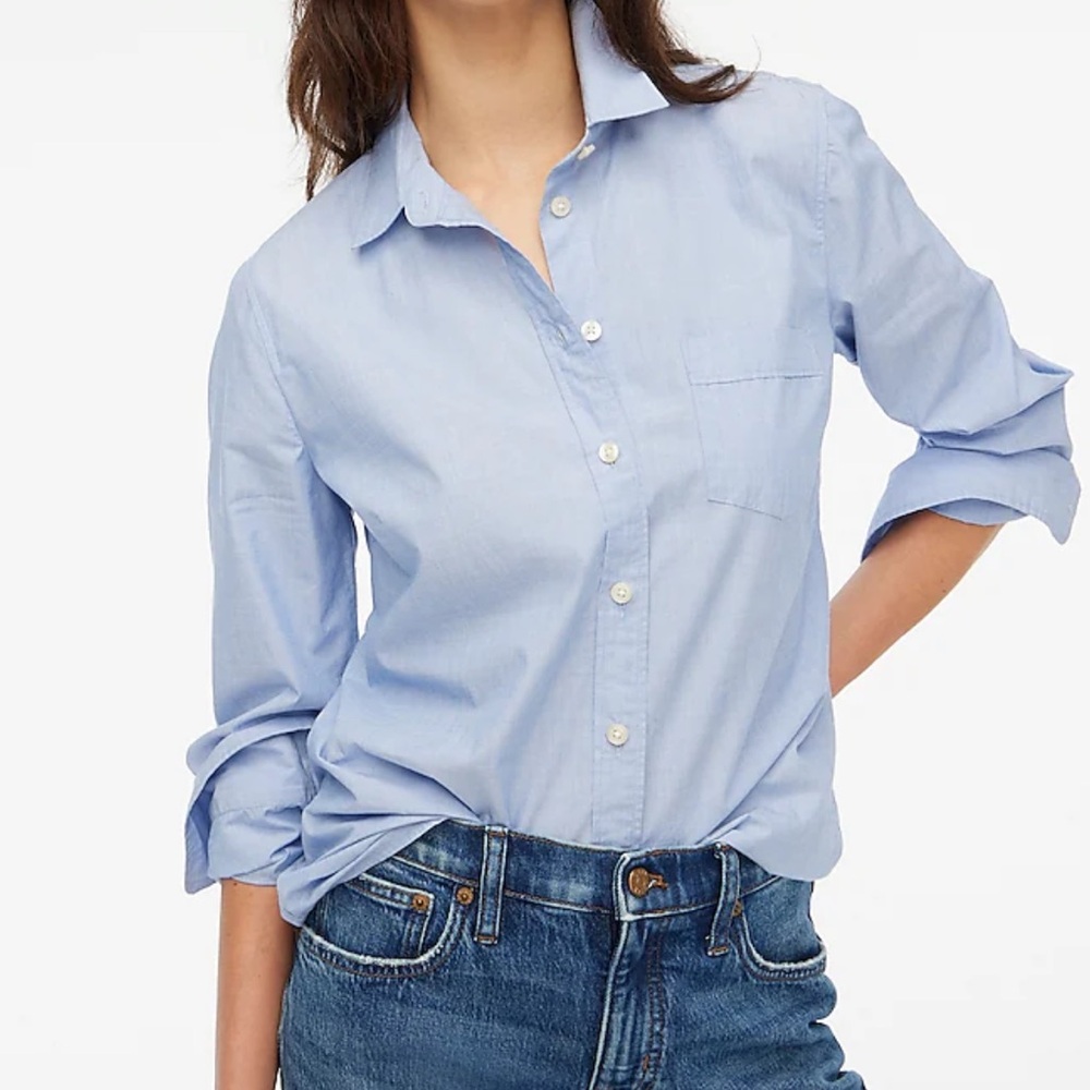 J. Crew - The Perfect Shirt in Oxford Blue